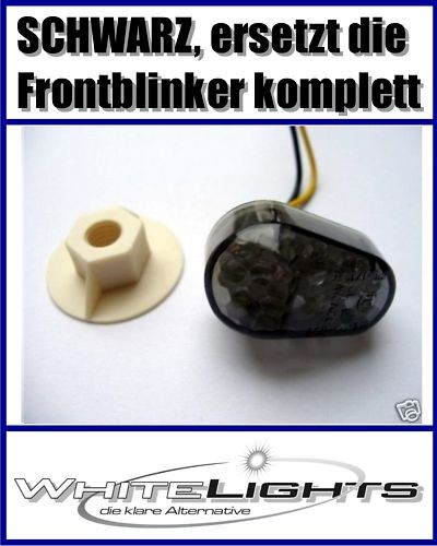 Schwarze led blinker - led,